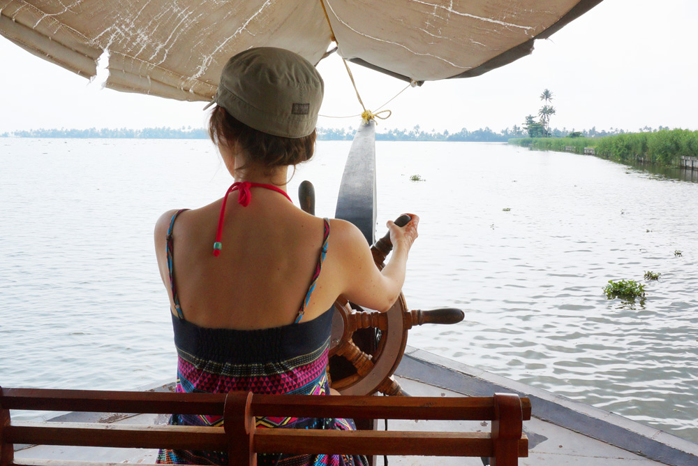Backwaters in Kerala Hausboot Tour Hausboottour Indien Südindien 