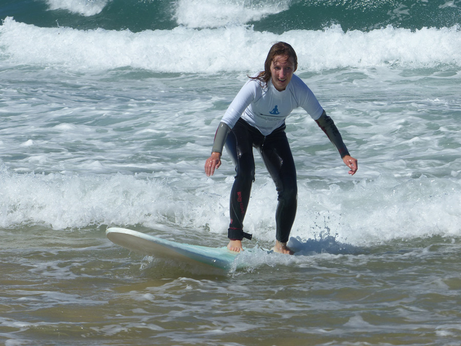 Surfen und Yoga mit Portugal mit Kind