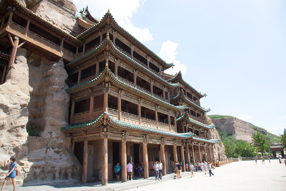 Yungang Grotten in Datong Weltreise mit Kind Asien China. Buddha Caves Familienreiseblog Urlaub 